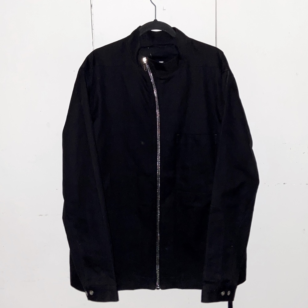 Rick Owens black mock neck zip up Jacket / Parka men’s XXL oversized fit​​​​